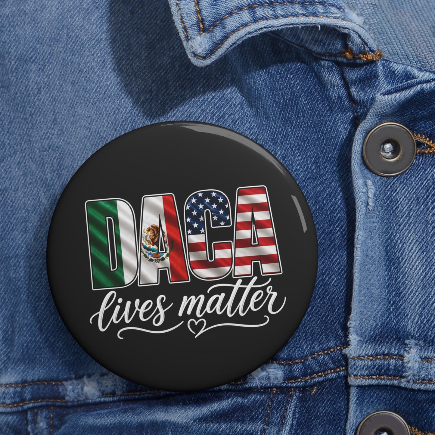50/50 Pin Buttons